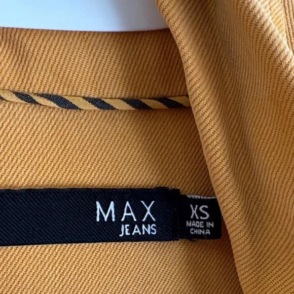 Mustard Yellow Draped Jacket - Picture 2 of 4